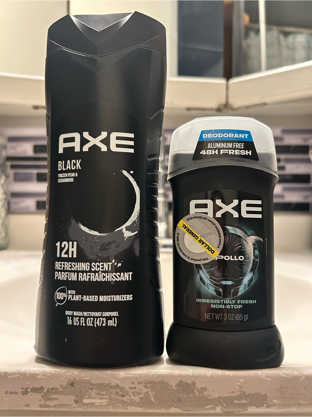 AXE Black Body Wash & Apollo Deodorant Set - Black